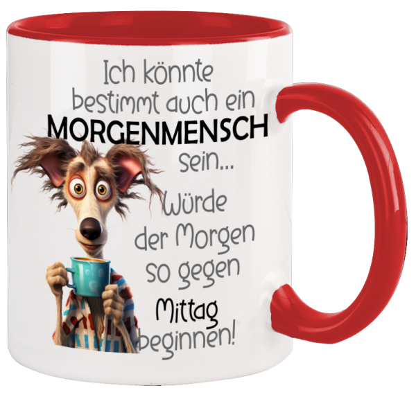 Morgenmensch lustige Spruch Tasse mit lusigen Design  Kaffeetasse Teetasse Motiv 3