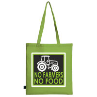 FUNNYWORDS® No Farmers - No Food Baumwolltragetasche