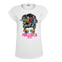 Mallorca 2024 Party Frauen T-Shirt Extended Shoulder