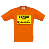 Schulkind - Kinder Shirt Einschulung Ortsschild Kindergarten / Schule