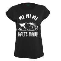 Mi Mi Mi - Halt´s Maul " DOG Edition" Premium Frauen T-Shirt Extended Shoulder