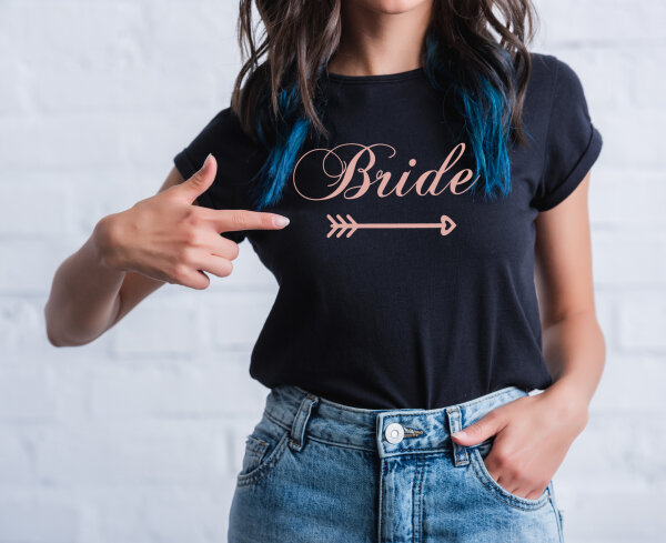 Bride T-Shirt schwarz